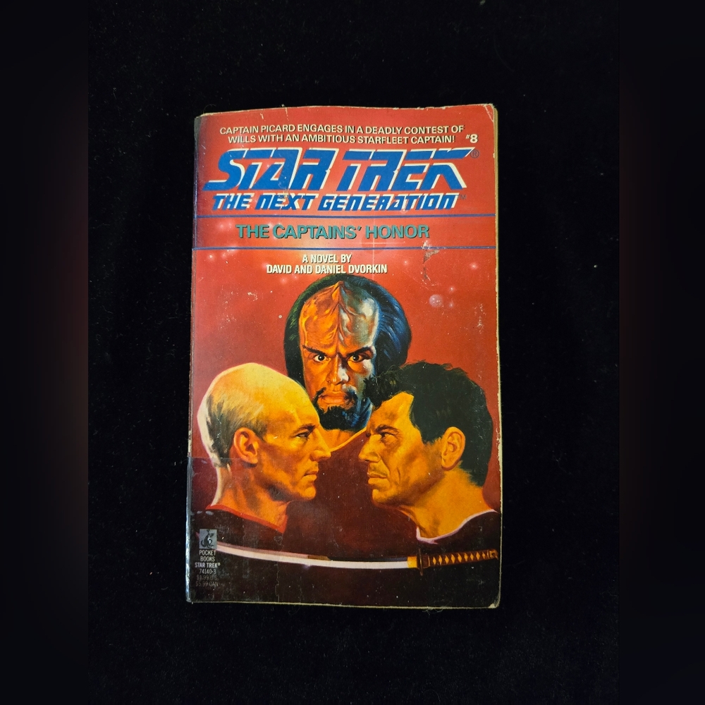 Star Trek TNG “The Captains’ Honor” Novel #8 – Vintage Paperback